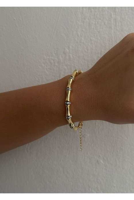 Heliophilia Silver Pulsera de Latón Dorada 14 cm